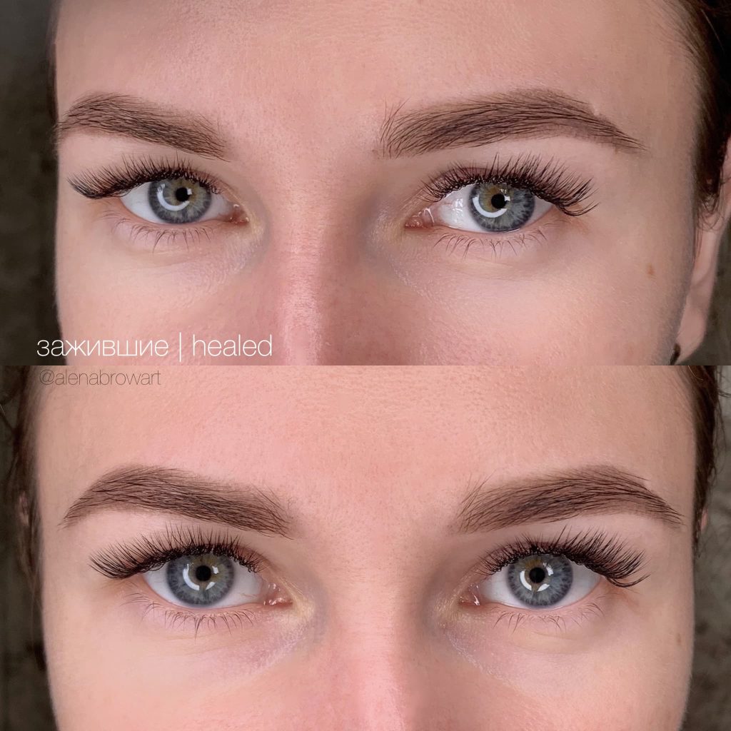 powder brows semi-permanent makeup